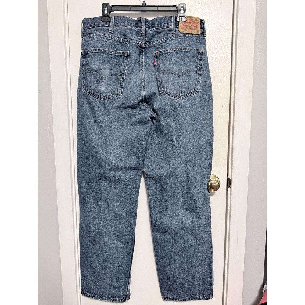 Levi's 550 Men's Relaxed Fit Jeans - Stonewash Blue 38x34 - Picture 3 of 3